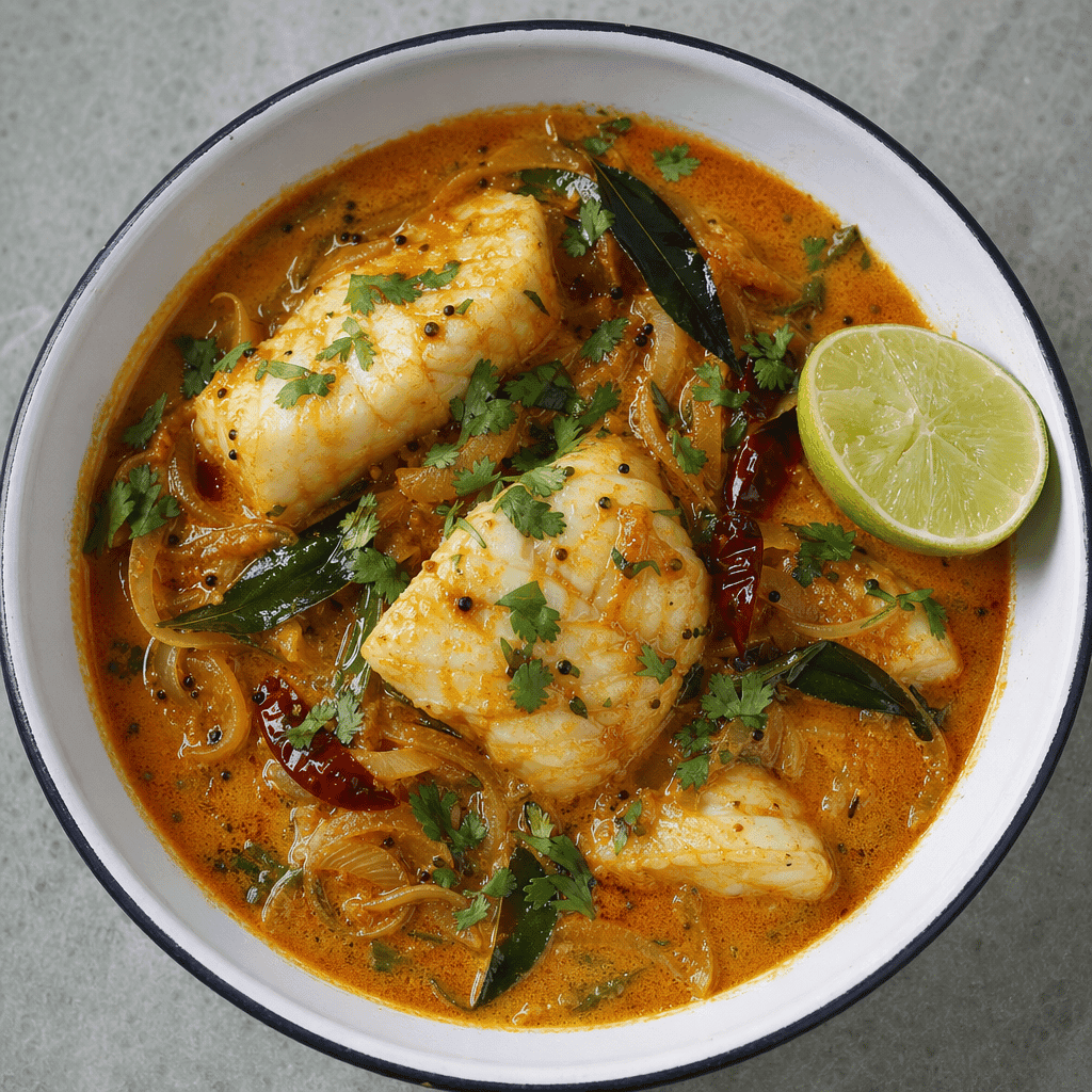 Keralan Fish Curry with Coconut and Curry Leaves