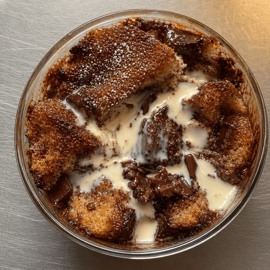 Chocolate Bread & Butter Pudding