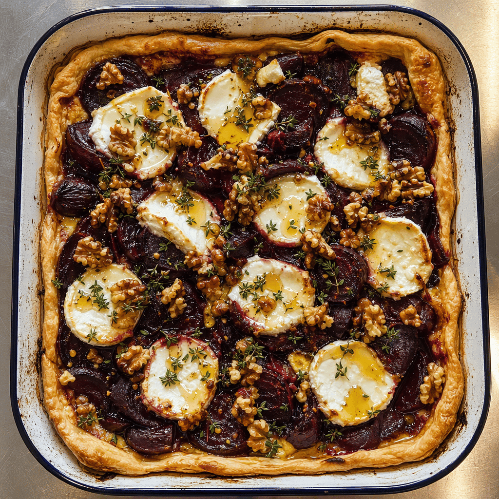 Roasted Beetroot and Goat's Cheese Tart