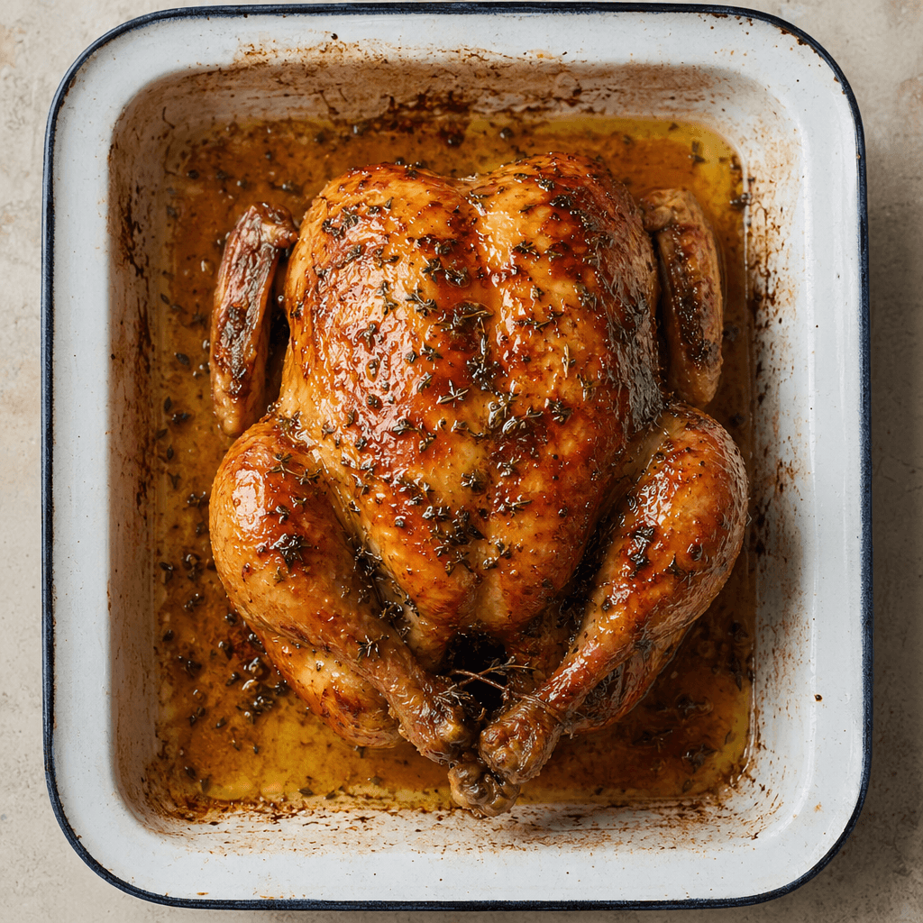 Apricot-Glazed Roast Chicken
