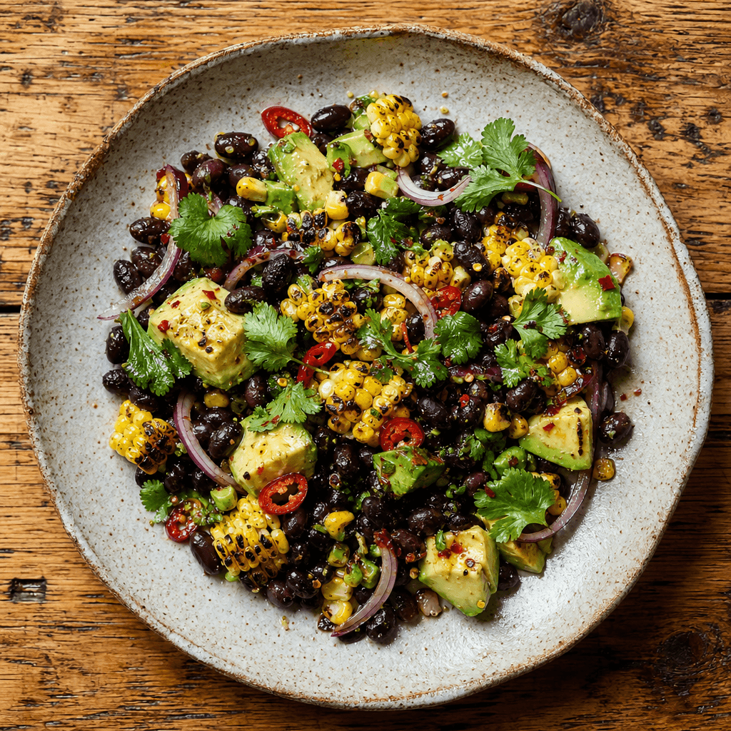 Charred Corn, Avocado & Black Bean Salad