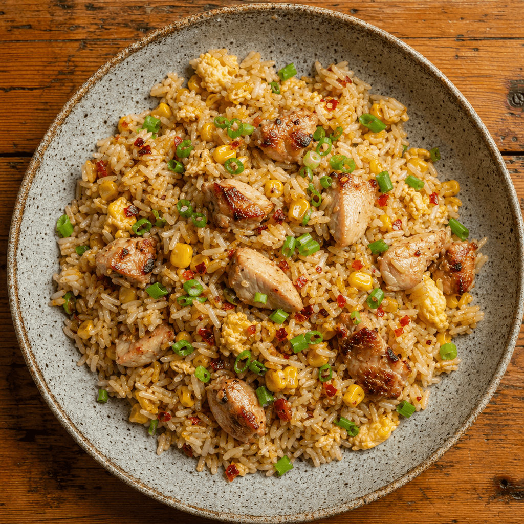 Chicken & Sweetcorn Egg Fried Rice