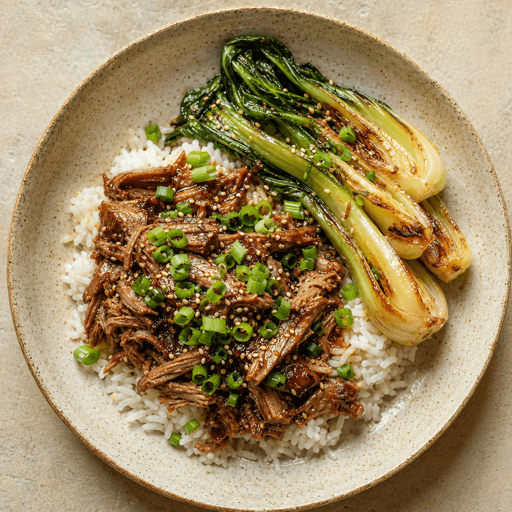 Slow-Cooked Pork with Star Anise & Bok Choy