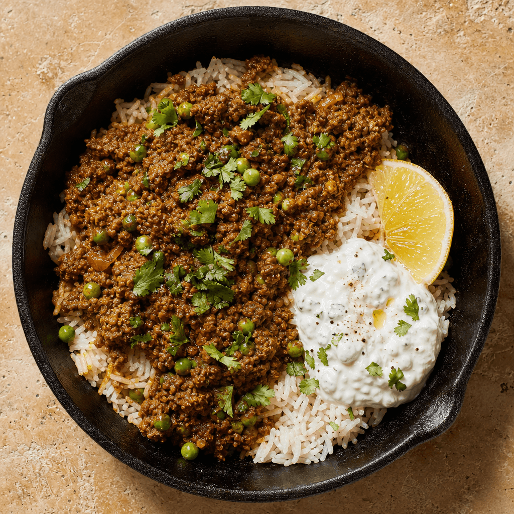 Lamb Keema with Peas