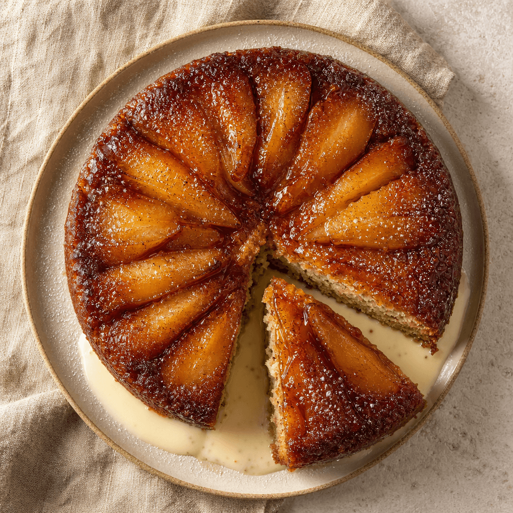 Pear Caramel Cake