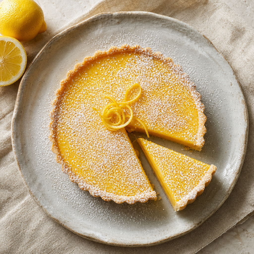 Lemon Curd Tart in Gluten-Free Pastry