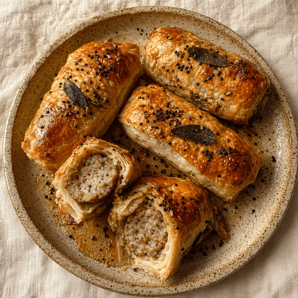 Sausage Rolls with Fennel, Apple and Sage