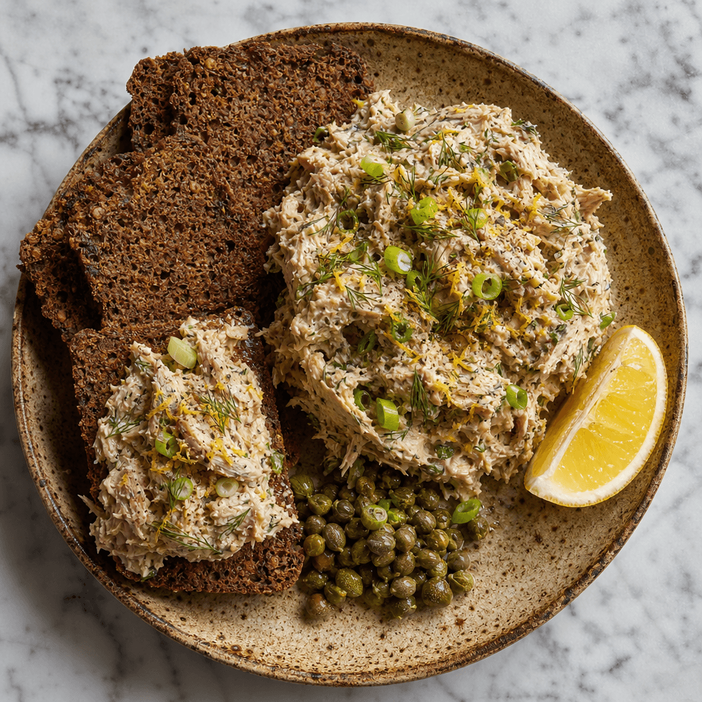 Smoked Mackerel Pâté with Rye Crackers
