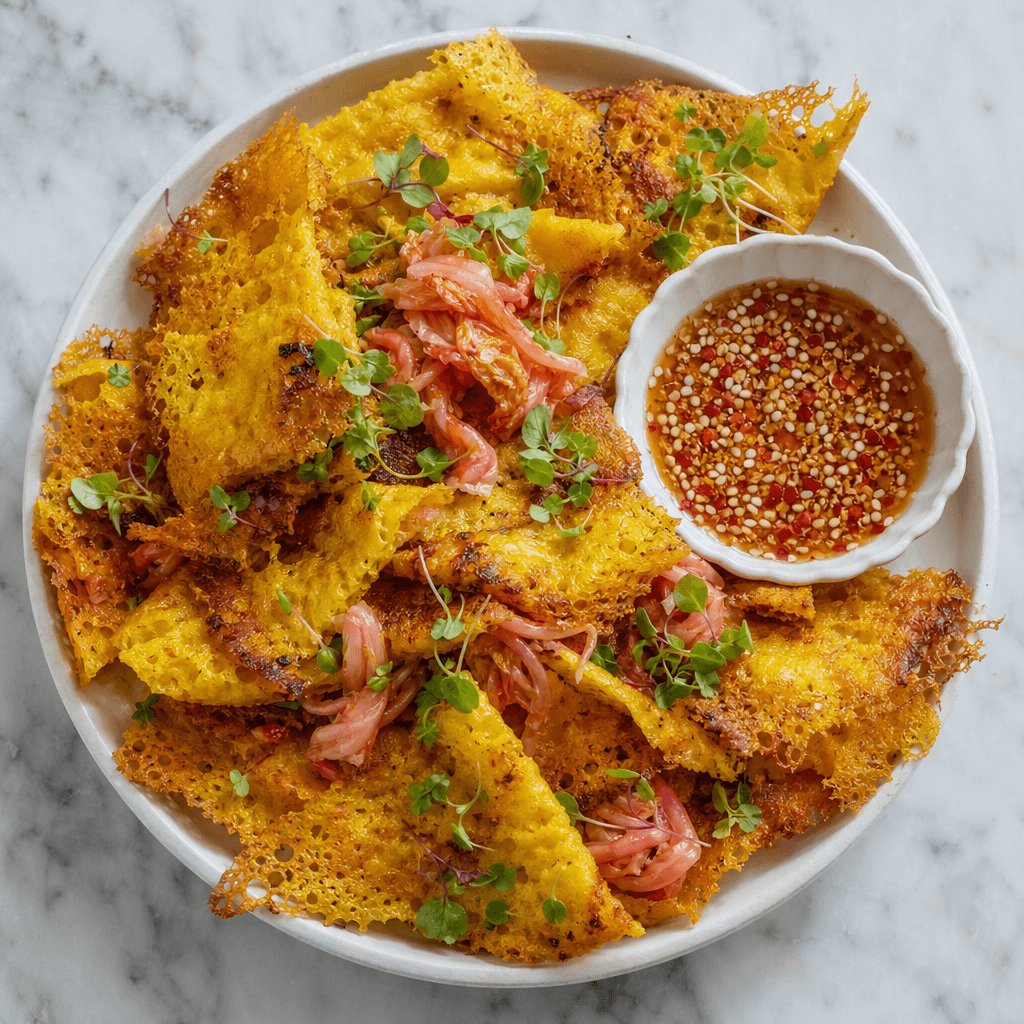 Vietnamese Coconut Rice Flour Pancakes