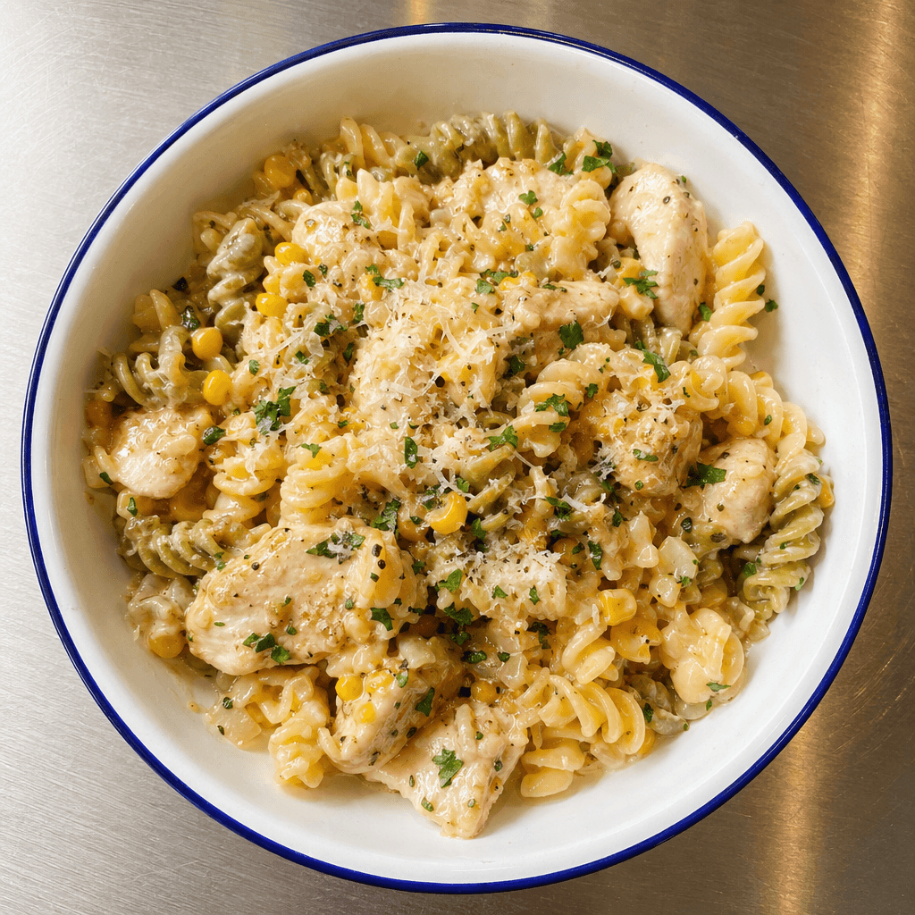 Creamy Chicken & Sweetcorn Pasta