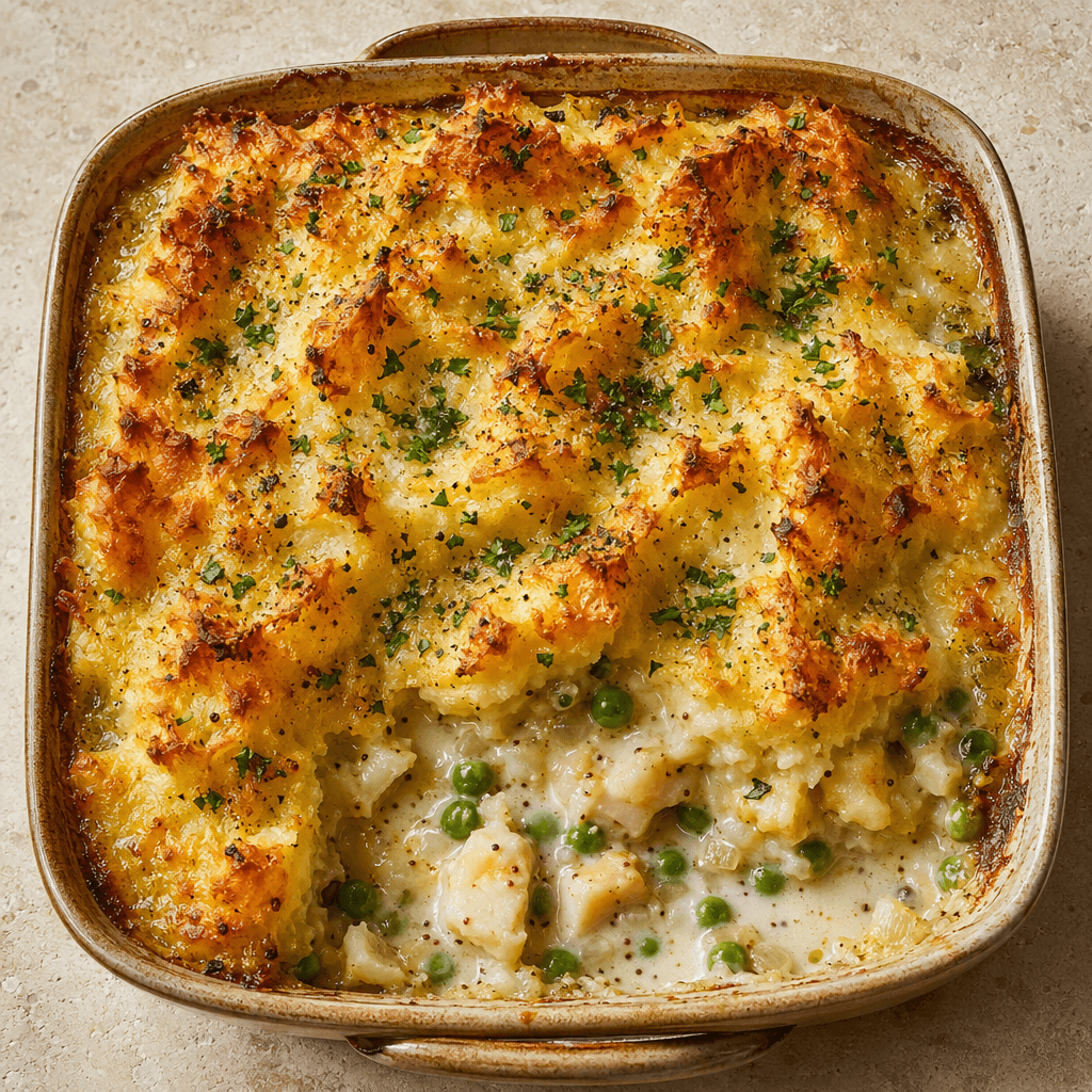 Crispy Topped Fish Pie