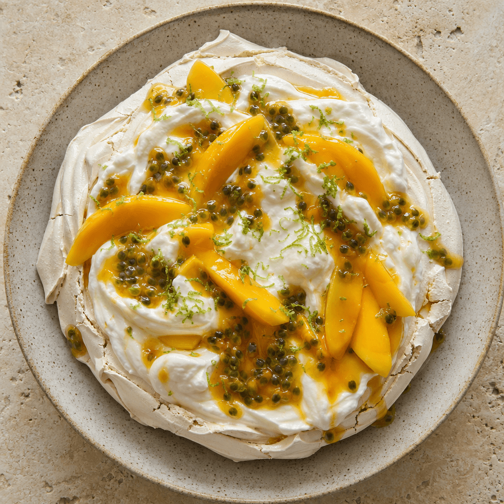 Passion Fruit Pavlova