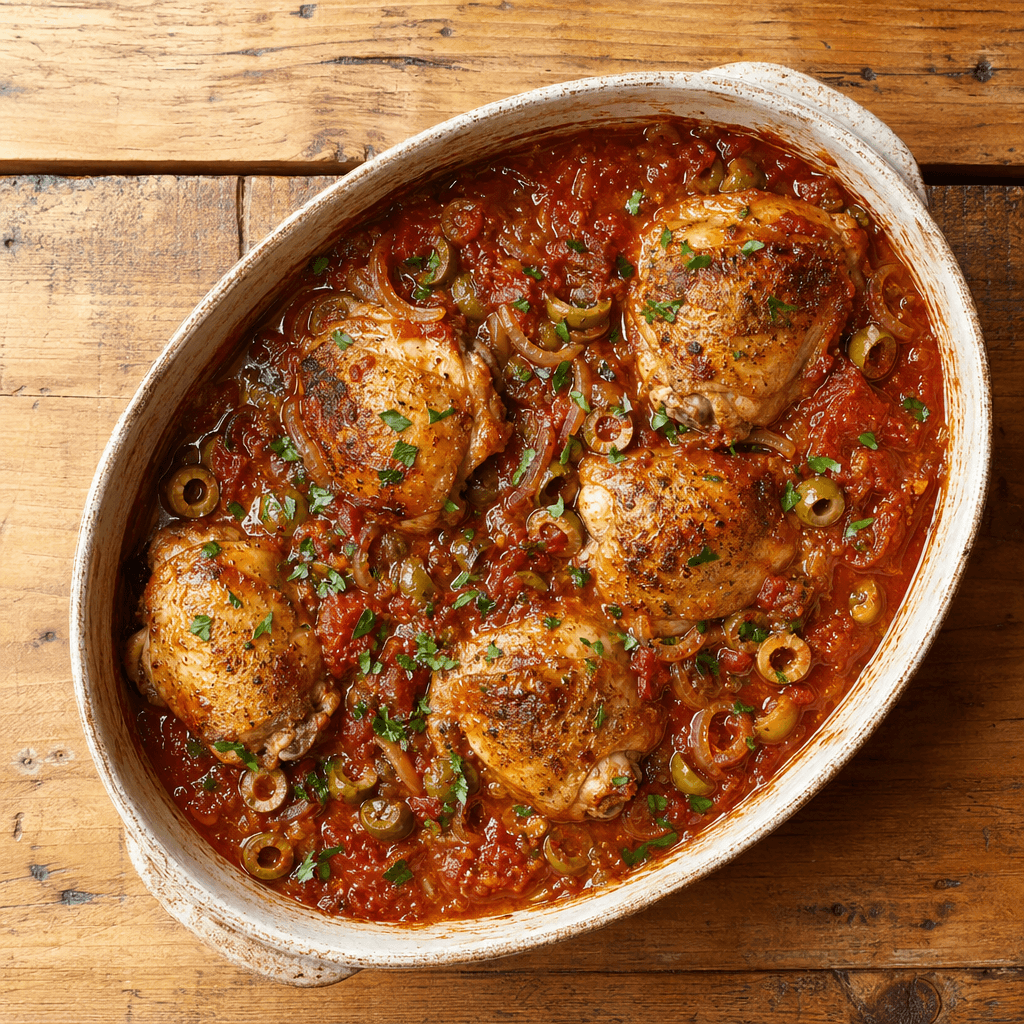 One-Pot Chicken & Bean Cacciatore