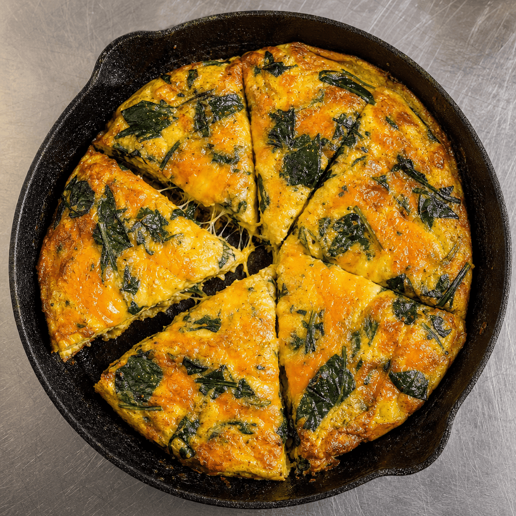 Spinach & Cheddar Frittata