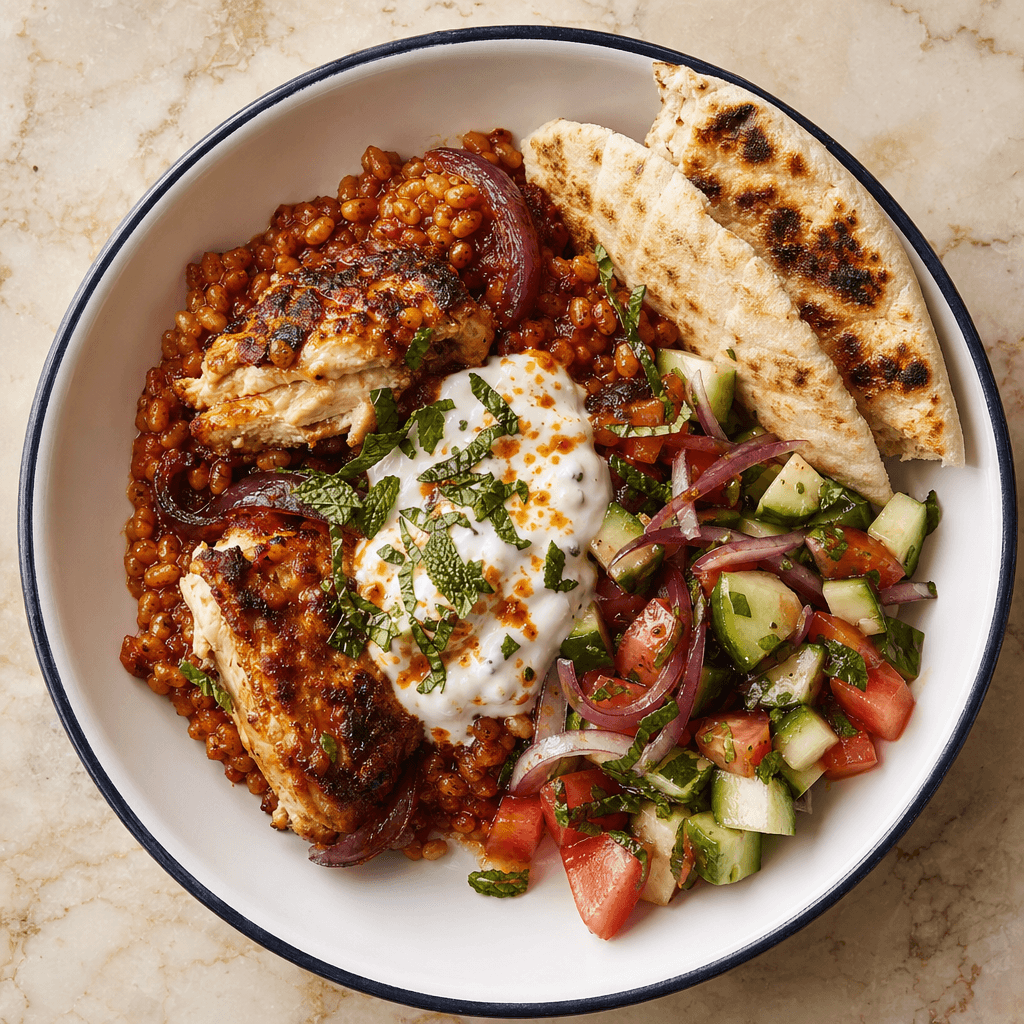 Harissa Chicken & Pearl Barley