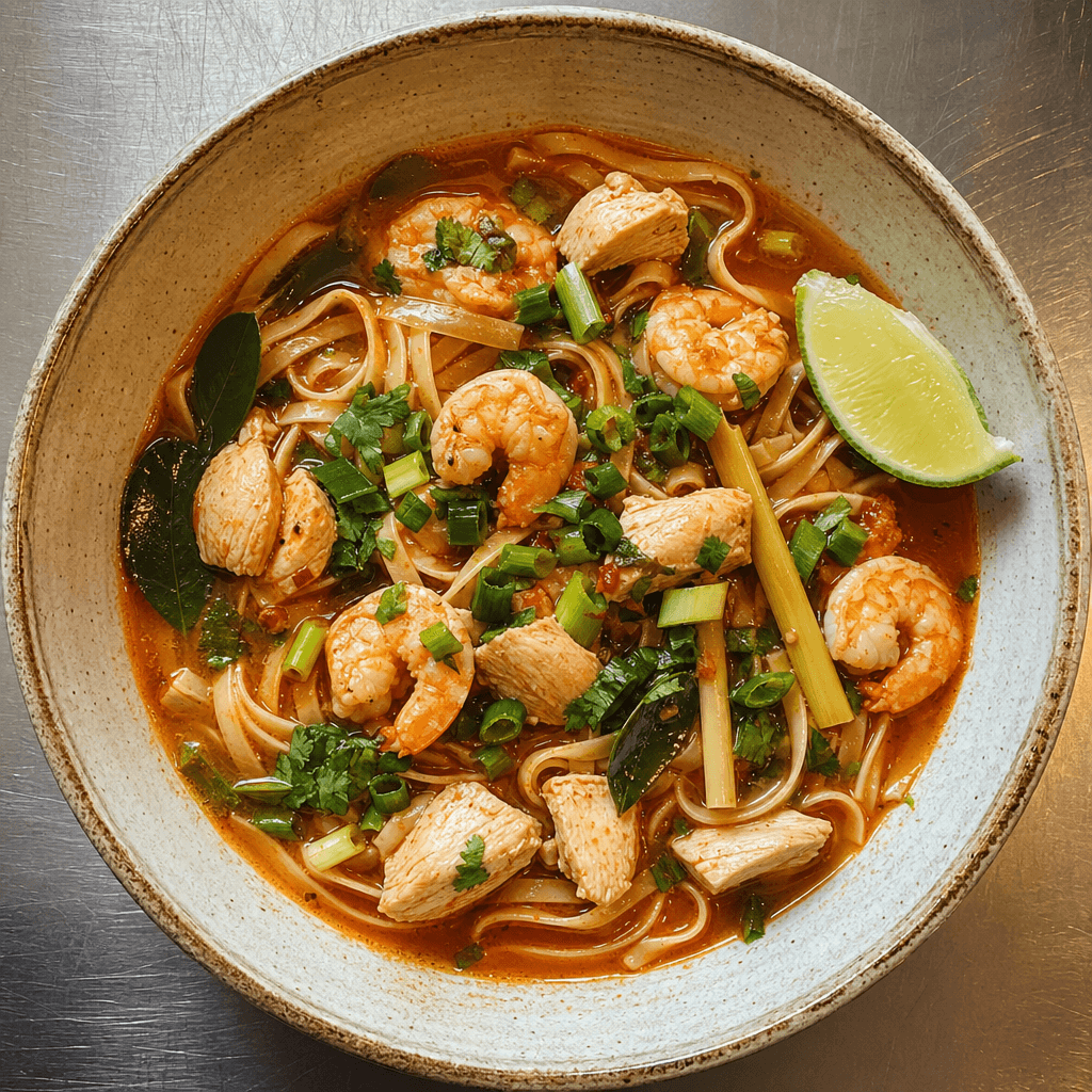 Quick Prawn Tom Yum Noodles