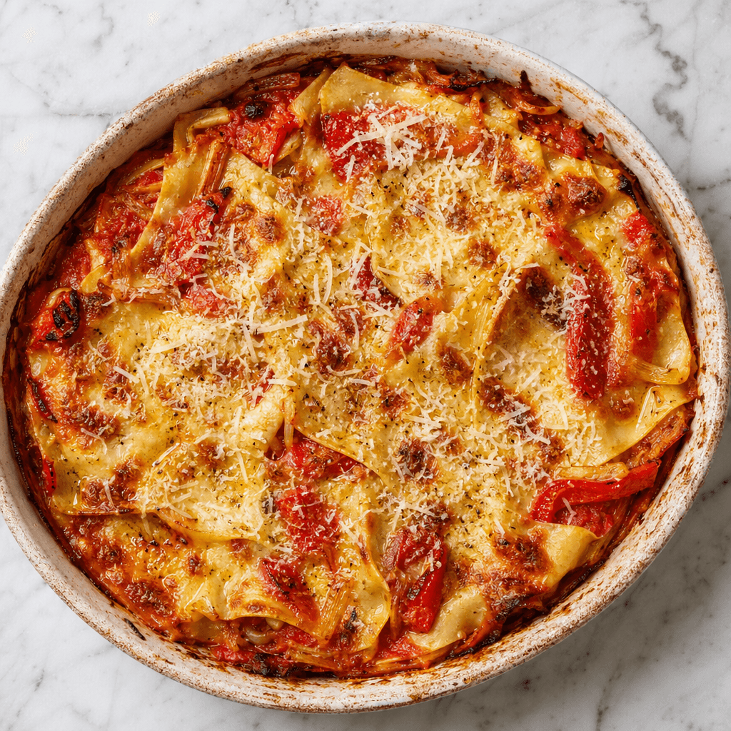 Roasted Pepper Lasagne