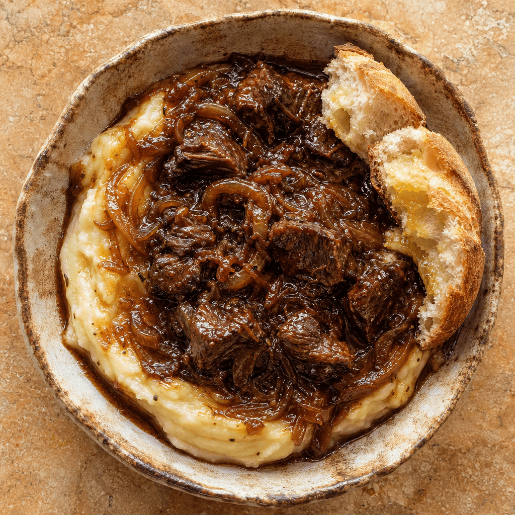 Sticky Onion Beef Stew