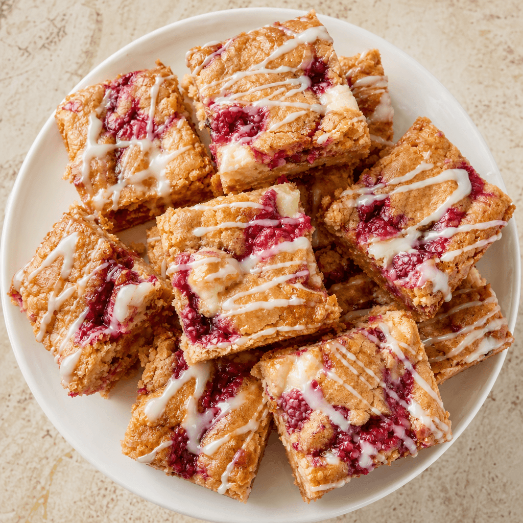 Raspberry Blondies