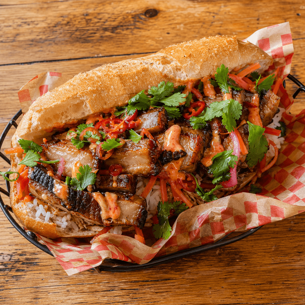 Crispy Pork Belly Banh Mi Bowl