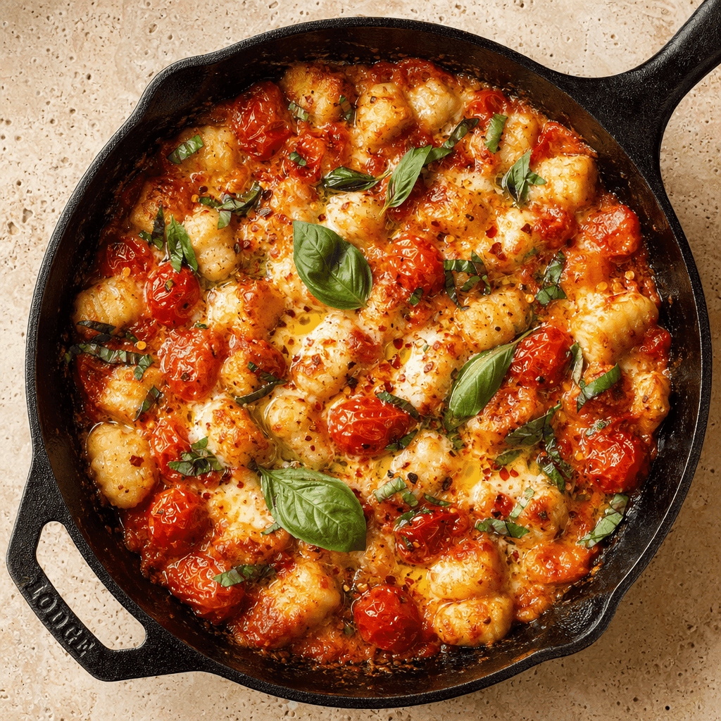 Tomato and Basil Gnocchi Bake