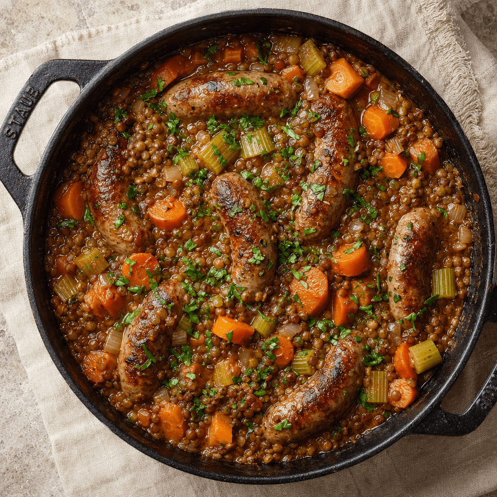 Sausage & Lentil Casserole