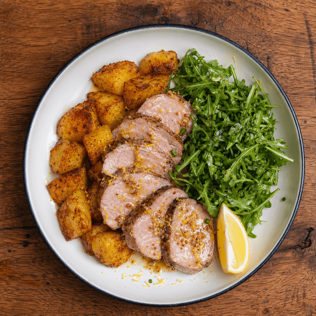 Lemon Pork Tenderloin with Potatoes