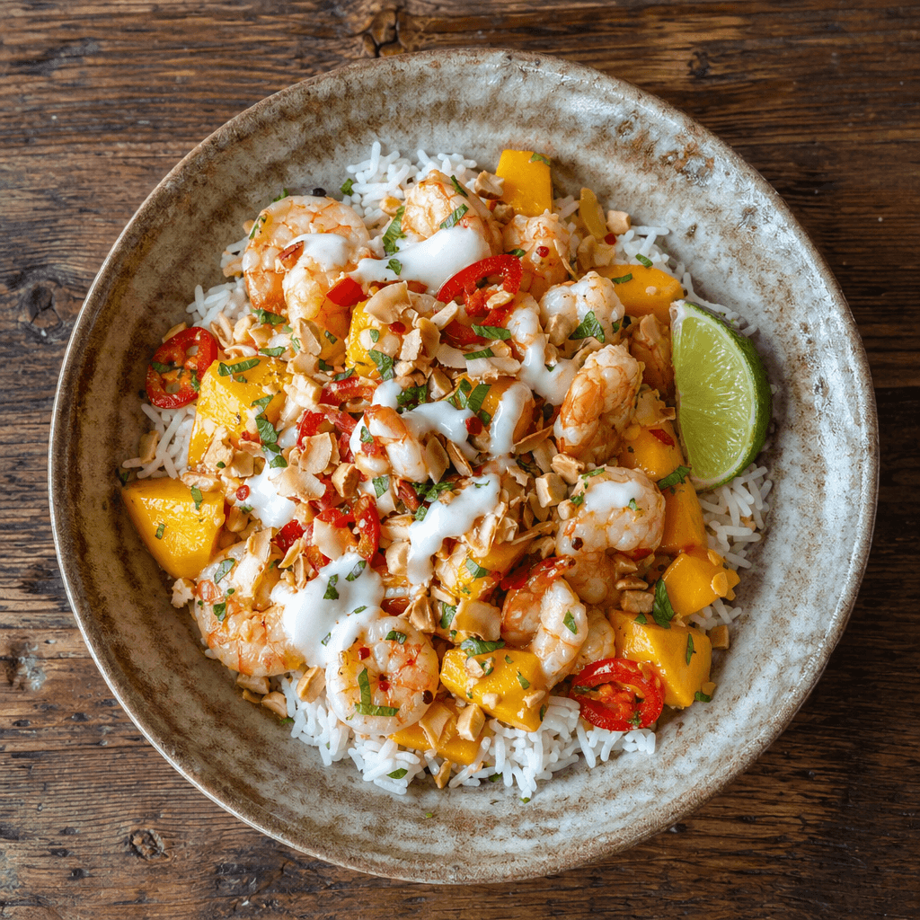 Prawn & Mango Coconut Bowl