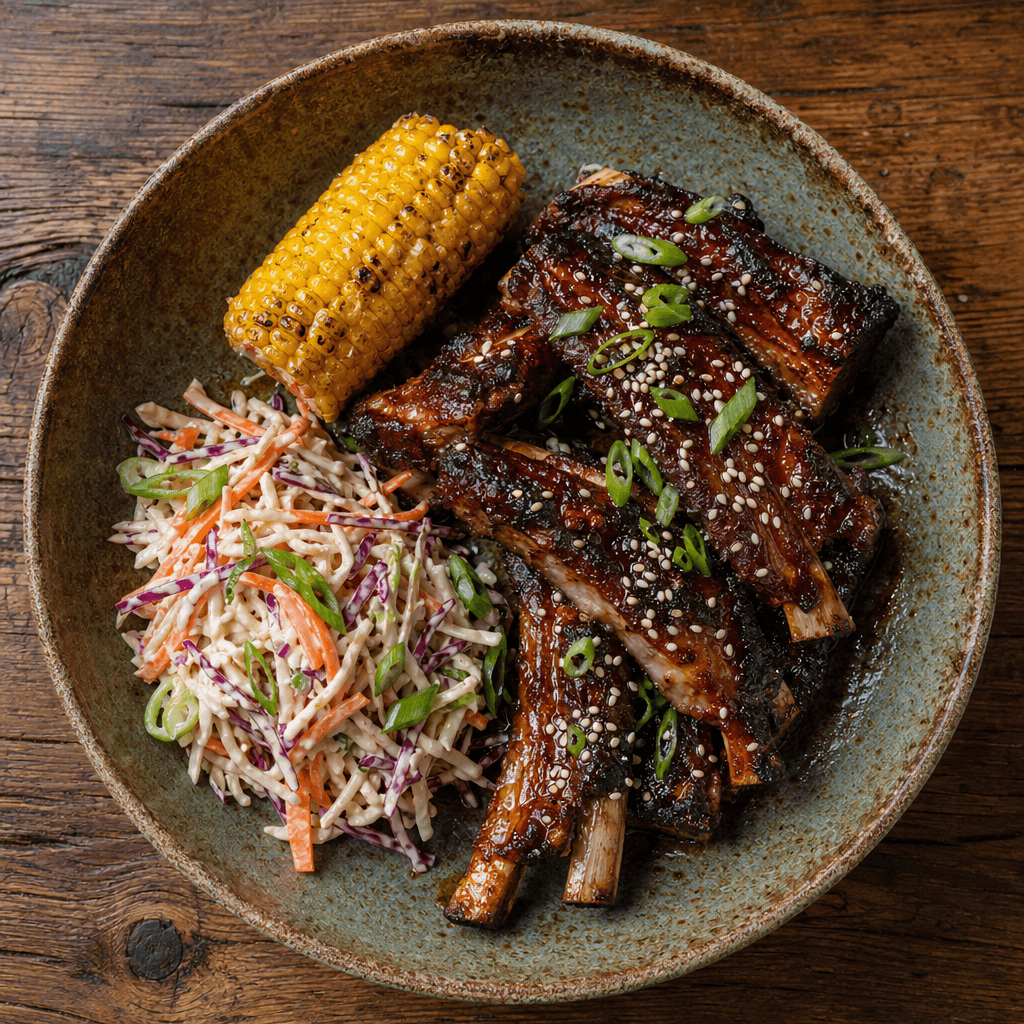 Maple & Soy Glazed Pork Ribs