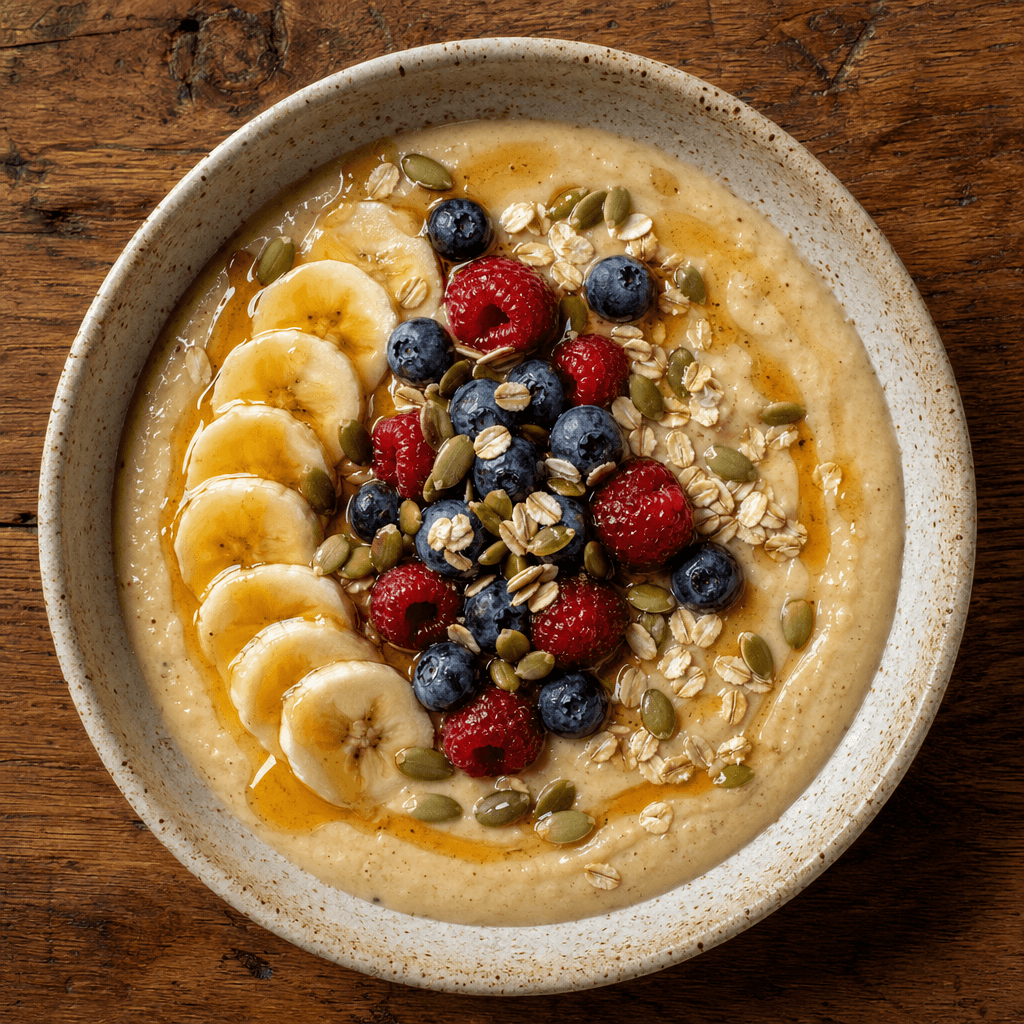 Banana & Peanut Butter Smoothie Bowl