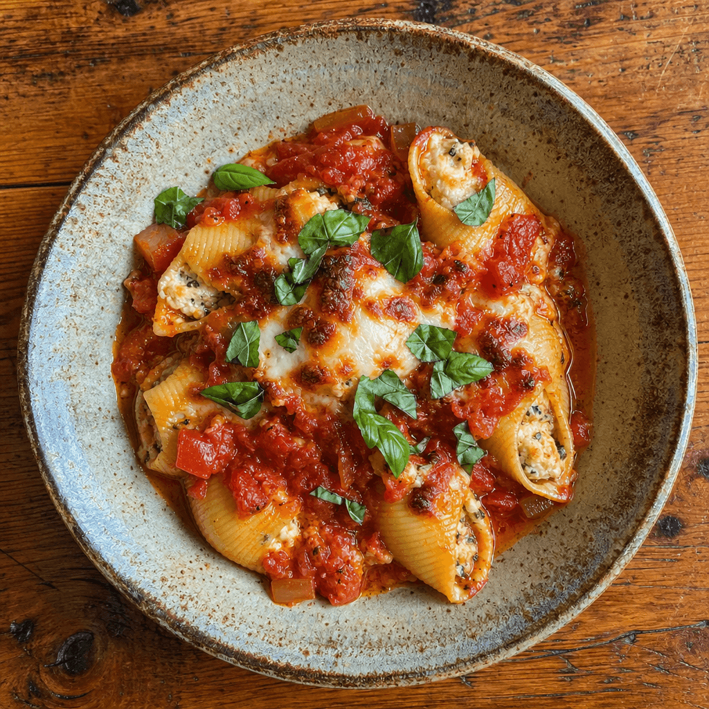 Sausage & Ricotta Stuffed Shells