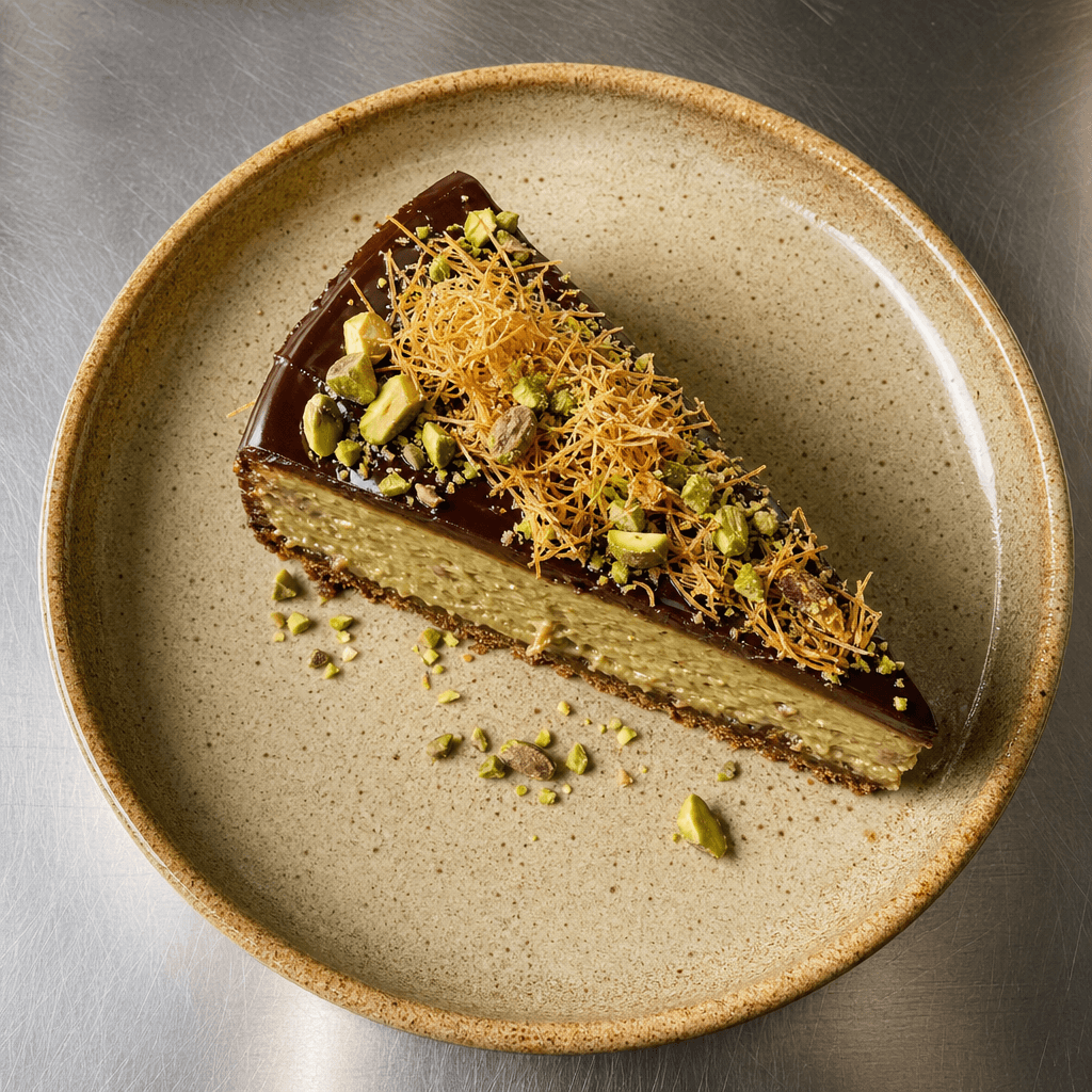 Chocolate Pistachio Cheesecake