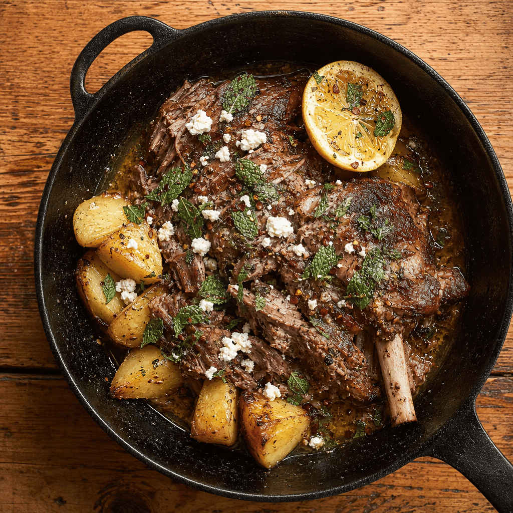 Greek Lamb Kleftiko with Potatoes and Oregano